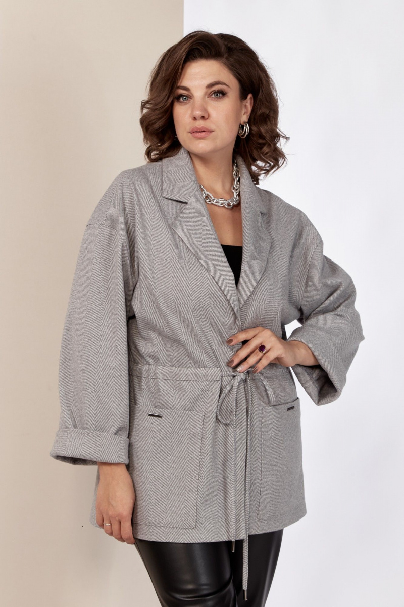 Жакеты AVA fashion М-073.01 серый