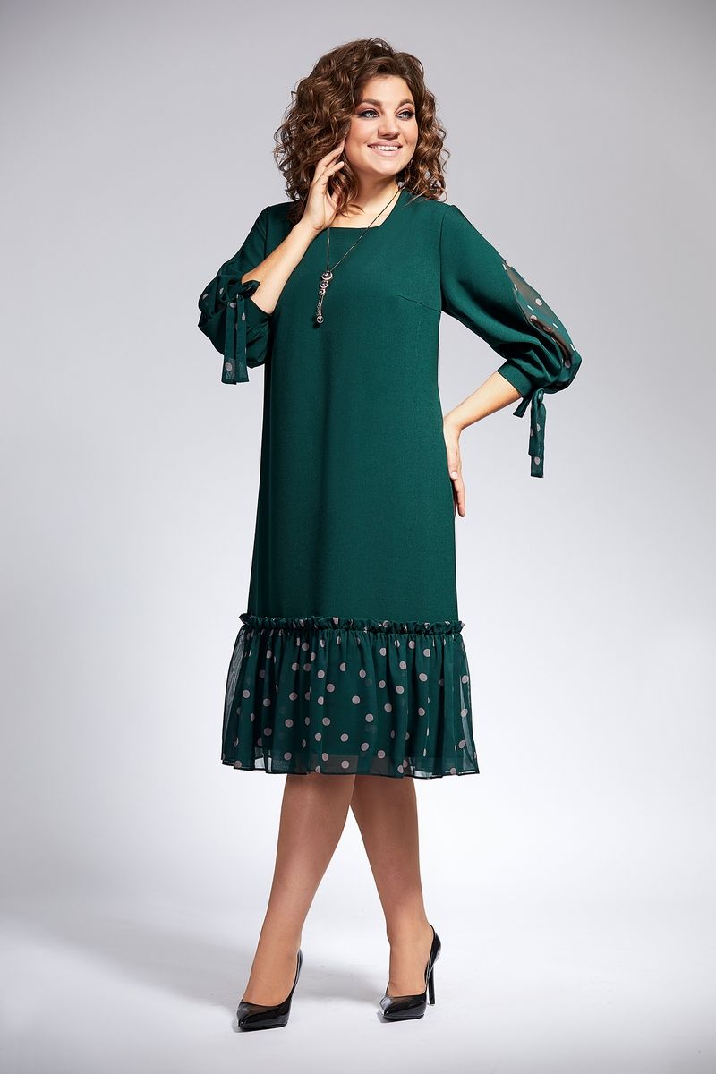 Платье Милора-стиль 812 зеленый