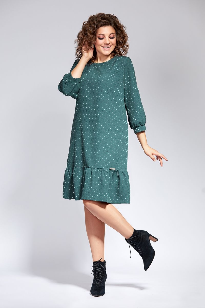 Платье Милора-стиль 818 зеленый