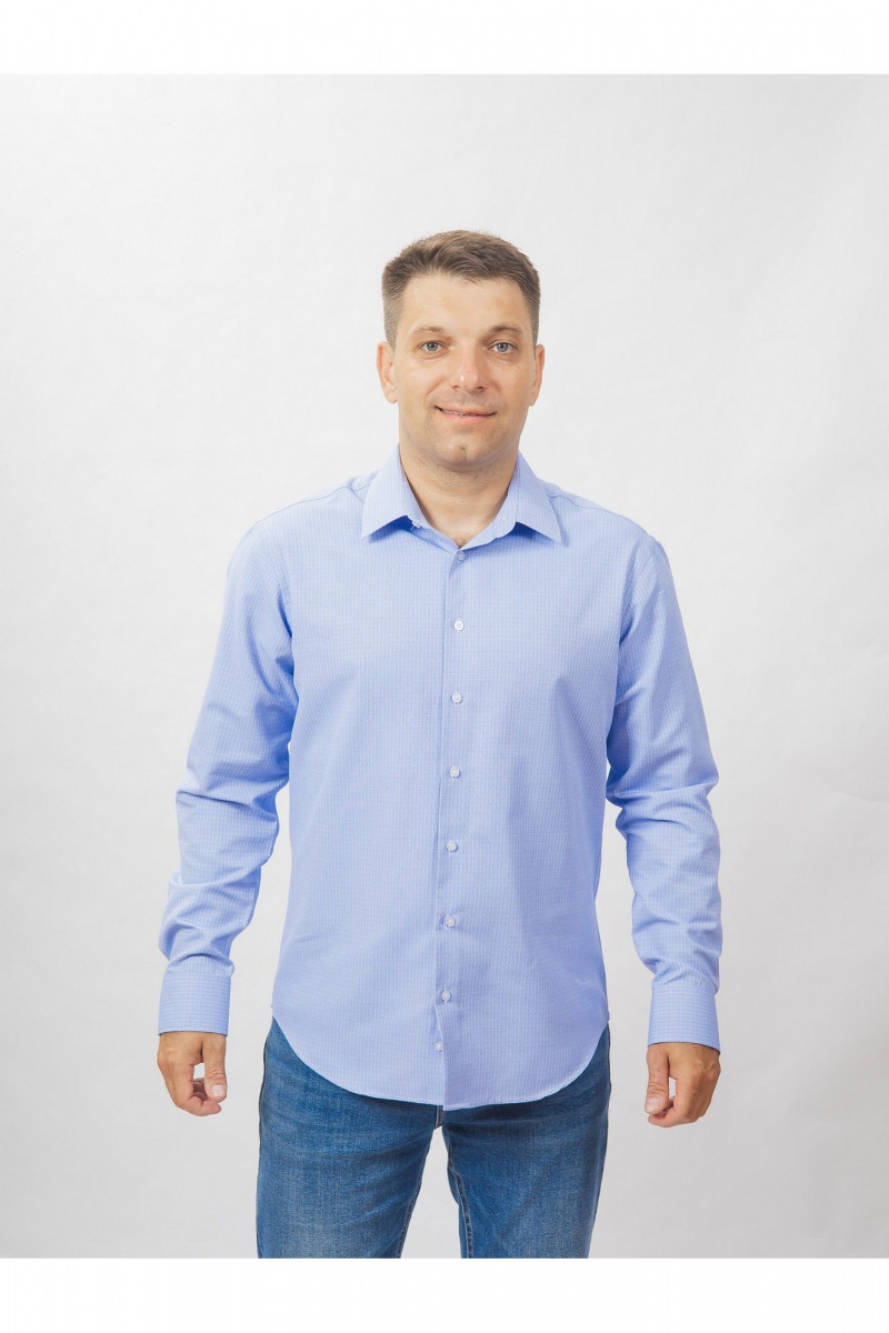 Рубашки с длинным рукавом Nadex 01-048612/520-24 светло-синий
