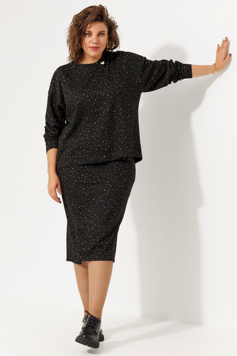 Юбочный комплект BegiModa 3068 черное_небо