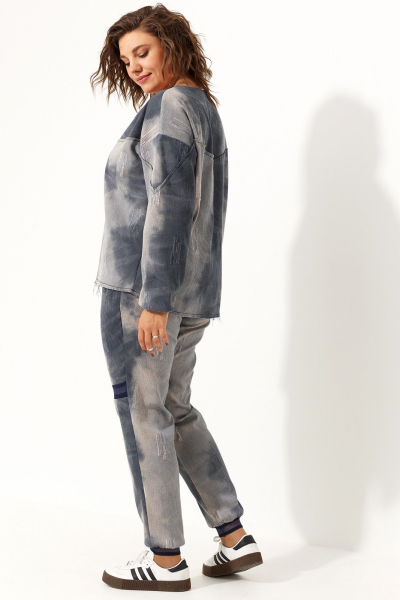 Брючный комплект BegiModa 3071 синий_дым