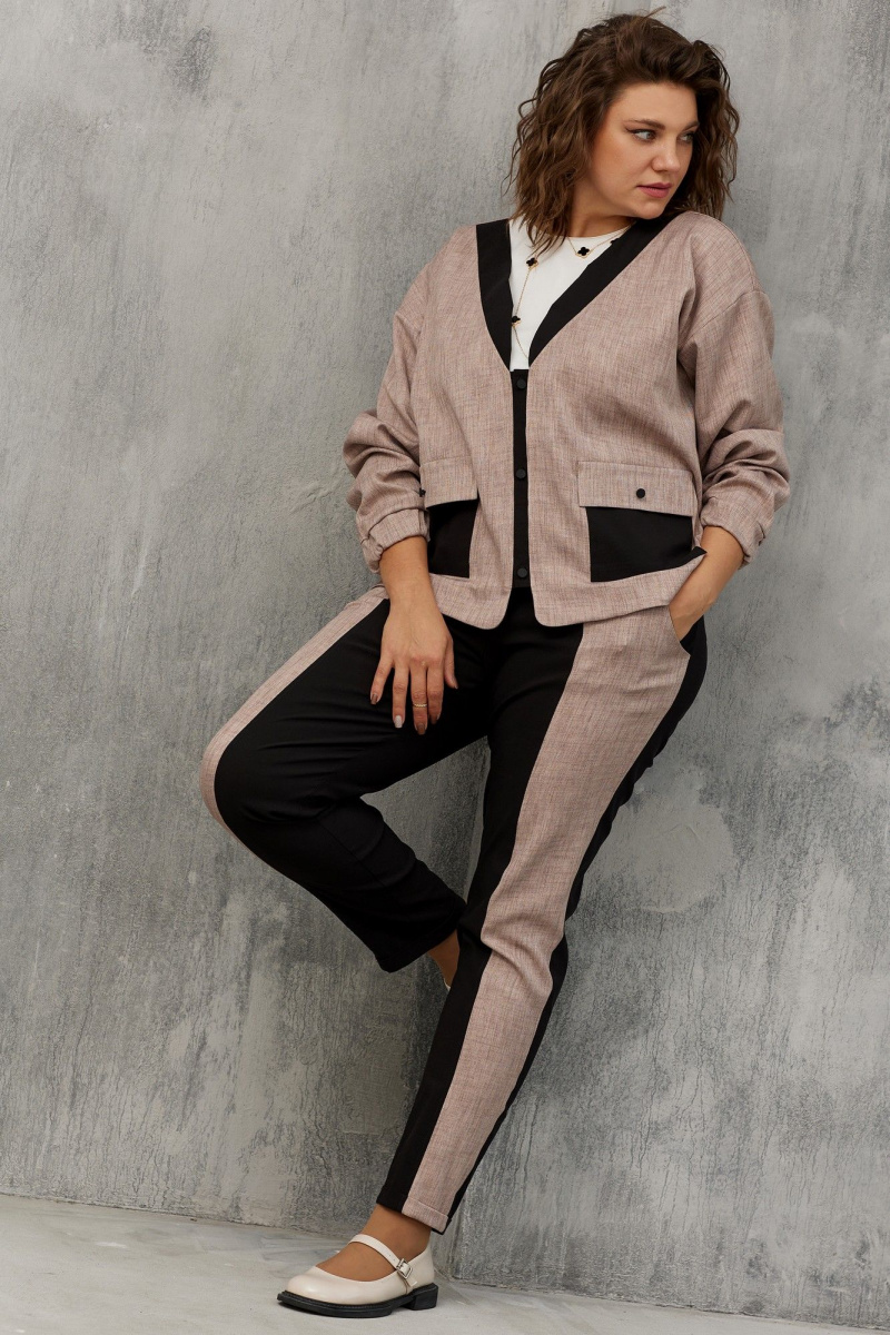 Брючный комплект BegiModa 3074 черная_роза