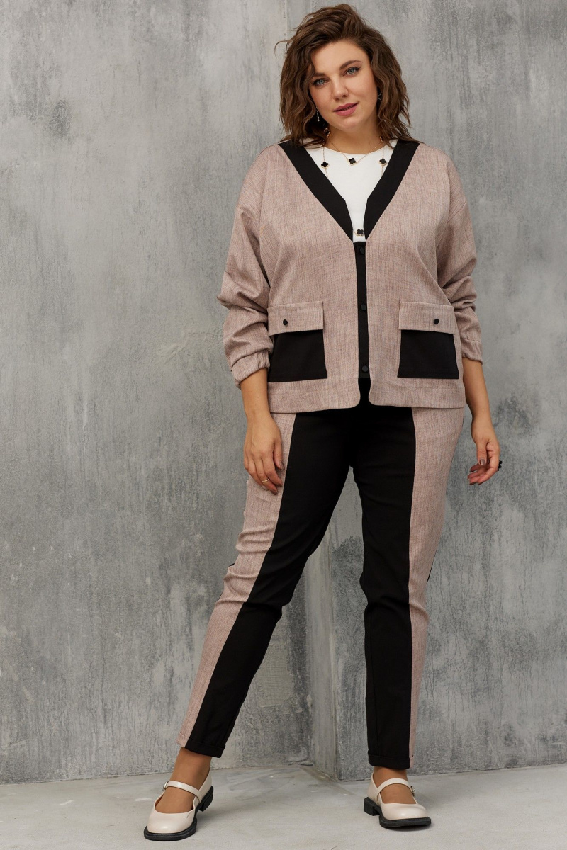 Брючный комплект BegiModa 3074 черная_роза