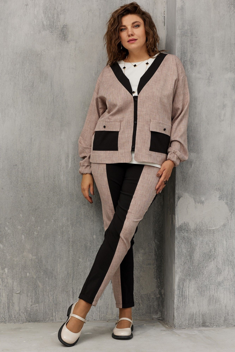 Брючный комплект BegiModa 3074 черная_роза
