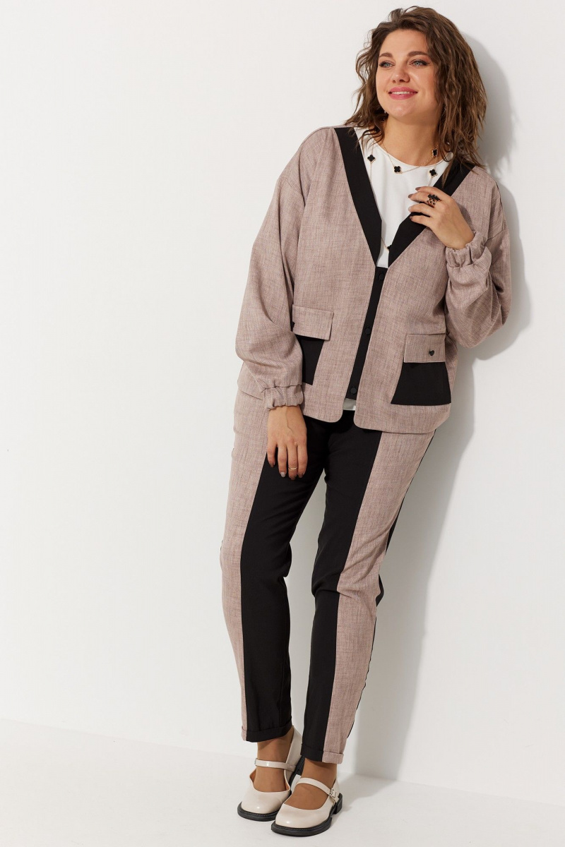 Брючный комплект BegiModa 3074 черная_роза