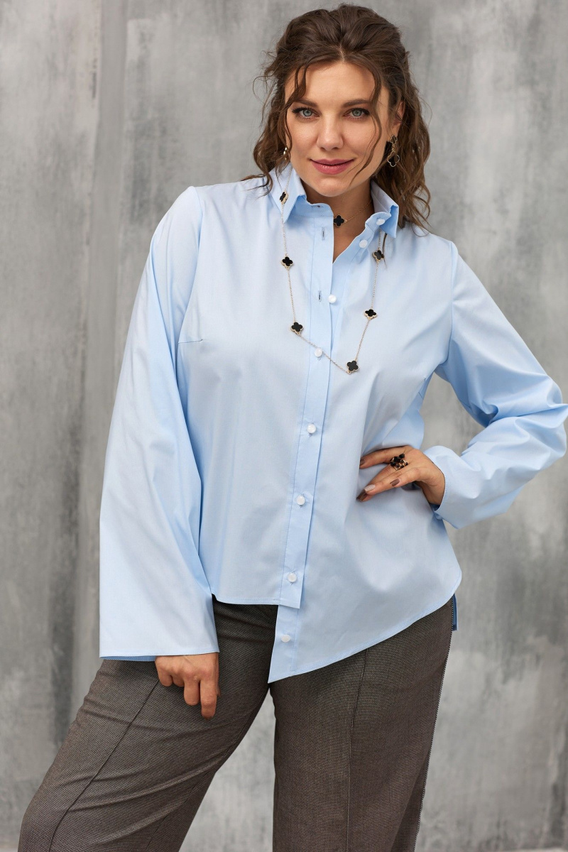 Блузы BegiModa 4108 голубой