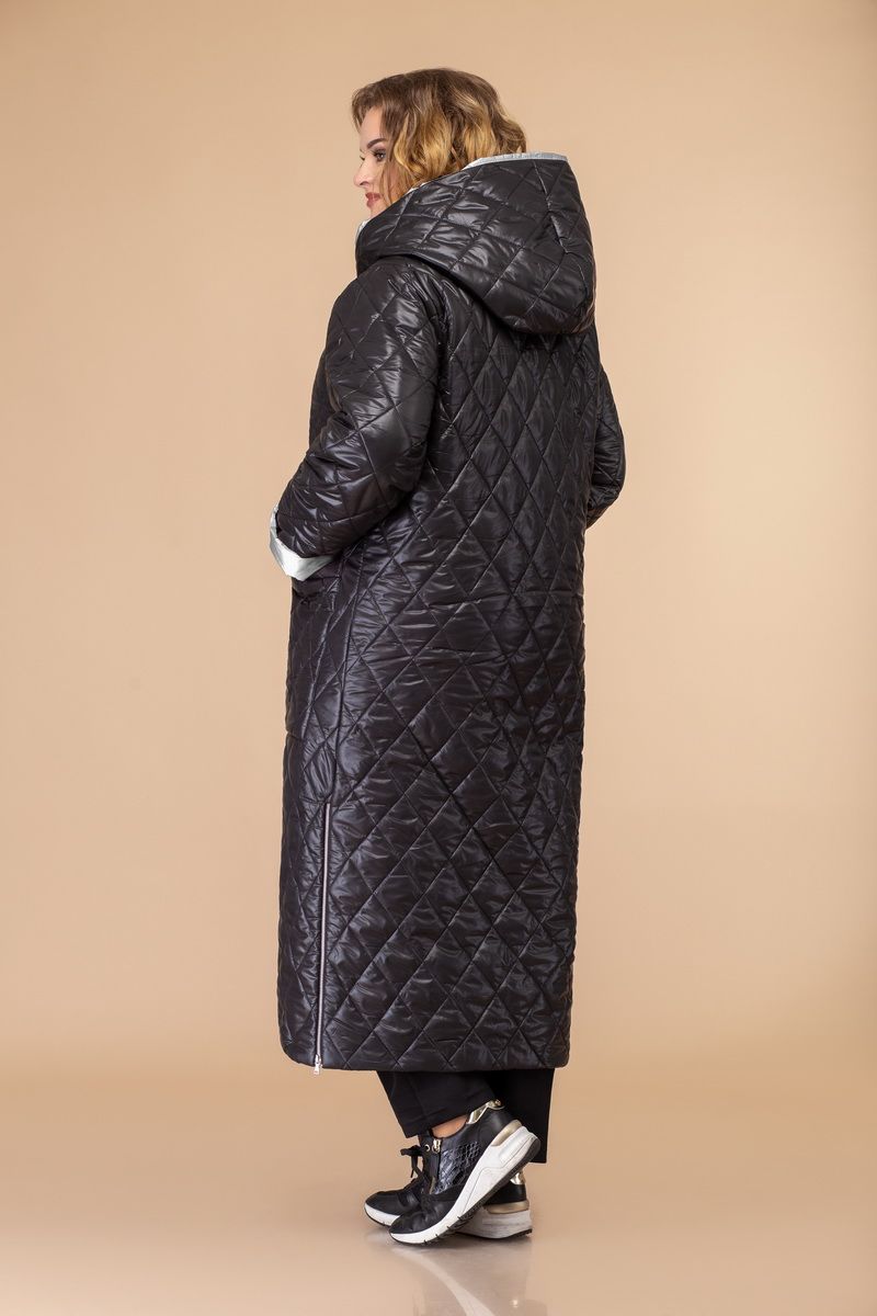 Женское пальто Svetlana-Style 1459 черный+серый