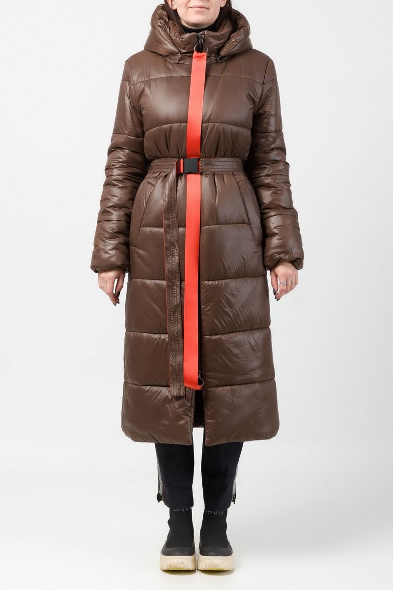 Женское пальто Favorini 31013 коричневый