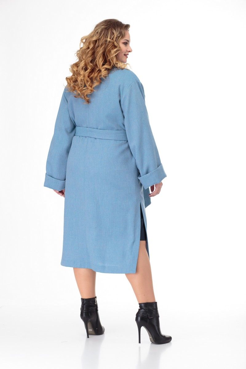 Женское пальто Anelli 914 голубой