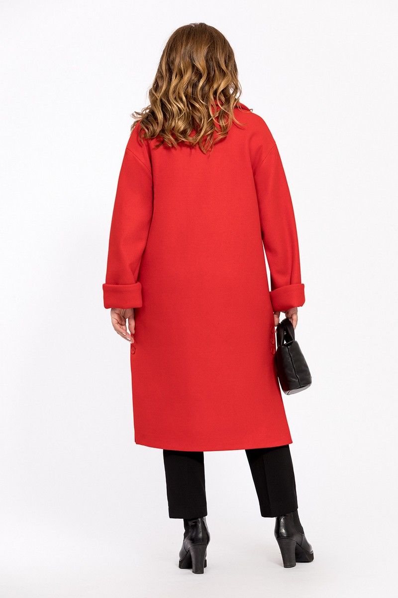 Женское пальто TEZA 246 красный