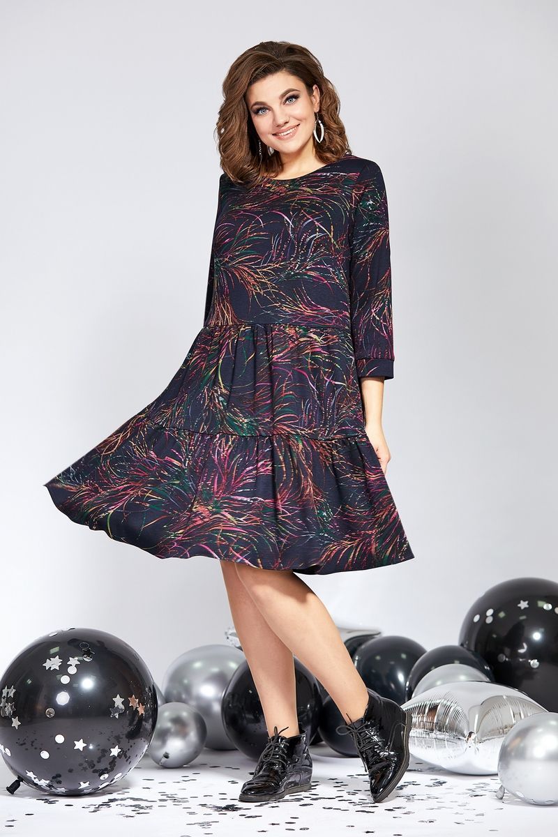 Платье Милора-стиль 822 цв.принт