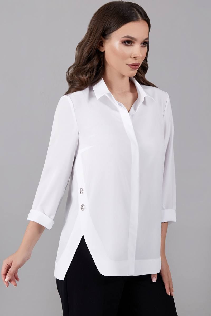 Блузы Teffi Style L-1504 белый