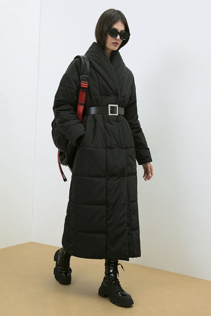 Женское пальто LaVeLa L70028 черный