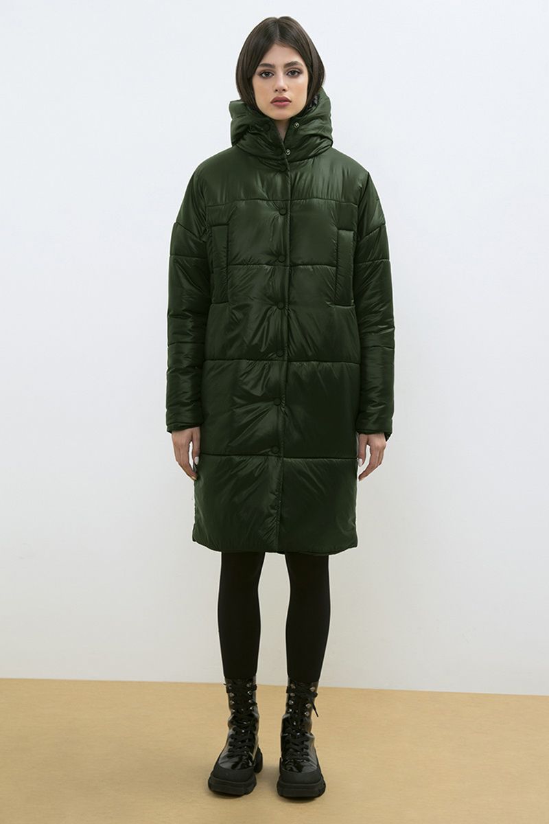 Женская куртка LaVeLa L70025 зеленый