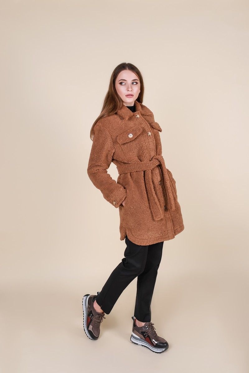 Женское пальто Motif 1508 коричневый