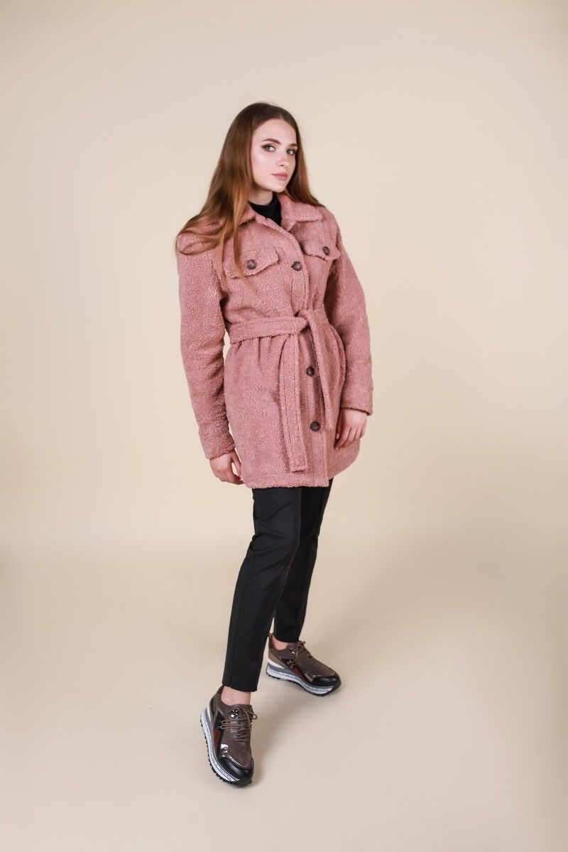 Женское пальто Motif 1508 розовый