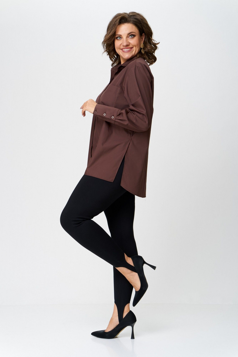 Рубашки Avenue Fashion 0301-7 шоколад