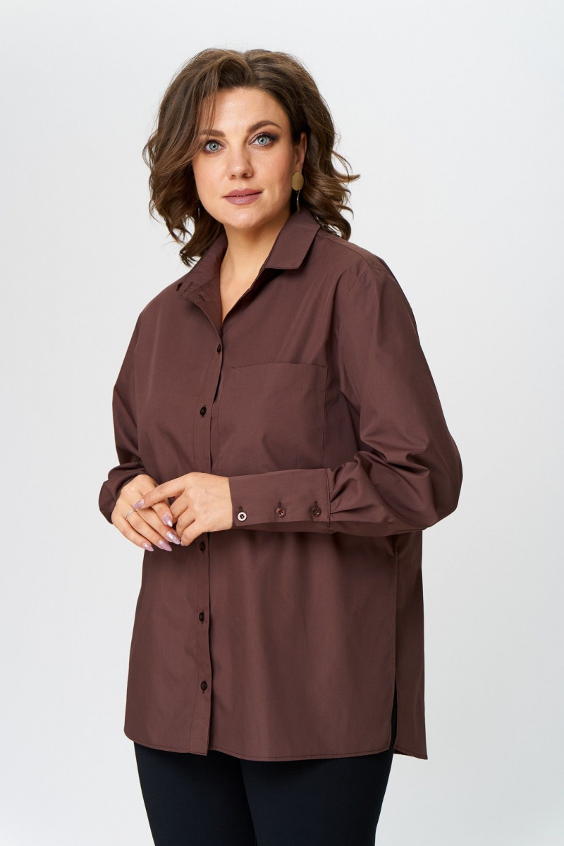 Рубашки Avenue Fashion 0301-7 шоколад