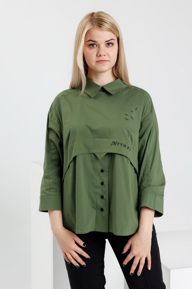 Блузы YFS 754 зеленый