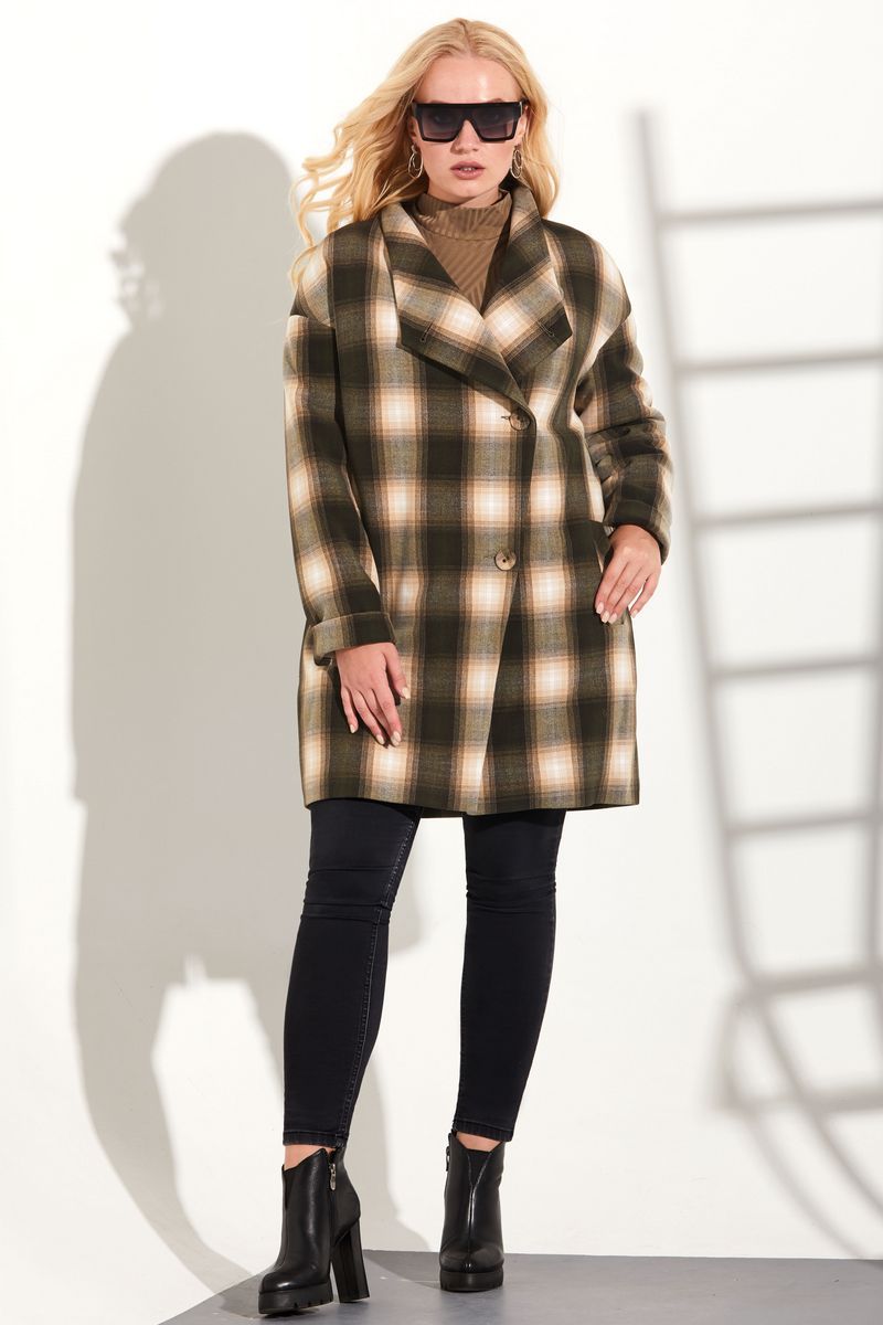 Женское пальто Golden Valley 7066-1 коричневый