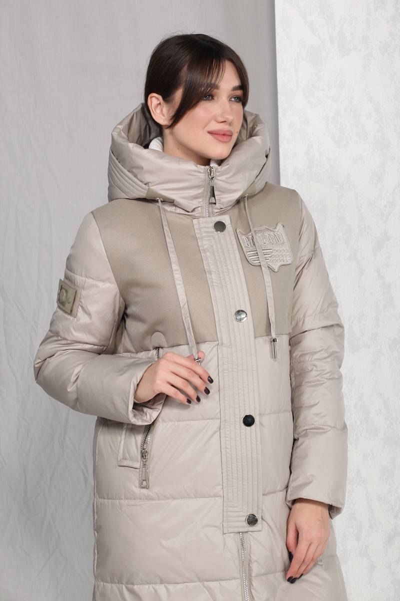 Женское пальто Beautiful&Free 4016 бежевый