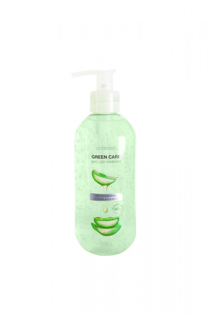 Очищение и демакияж LIV DELANO Green Care Мусс для умывания SOS-увлажнение с гелем Алоэ Вера