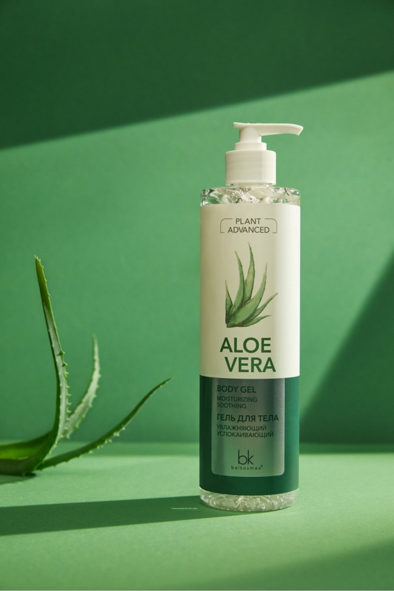 Увлажняющие средства для тела Belkosmex Plant Advanced Aloe Vera Гель для тела увлажняющий успокаивающий