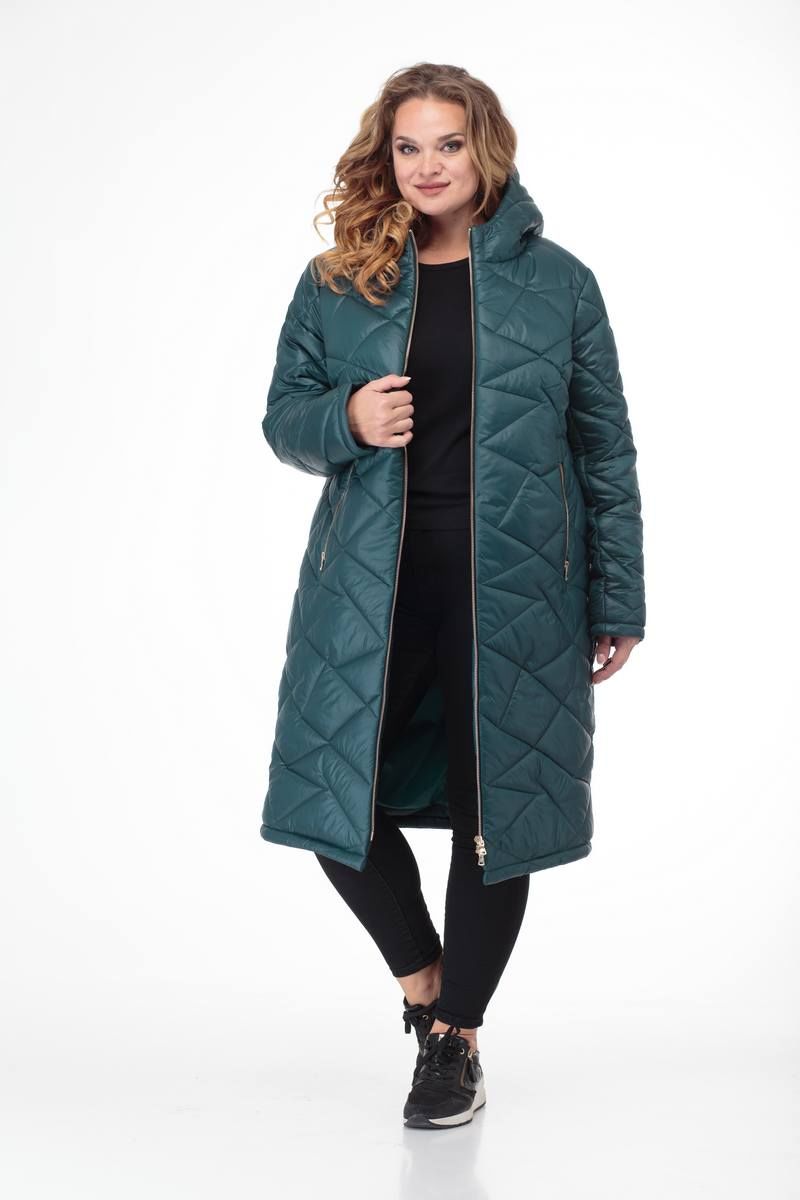 Женское пальто TrikoTex Stil М28-19 лагуна