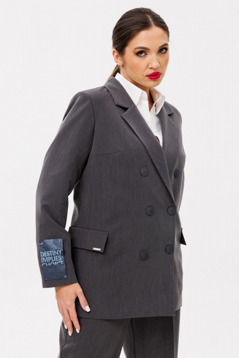 Брючный костюм Anastasia 1155 графит