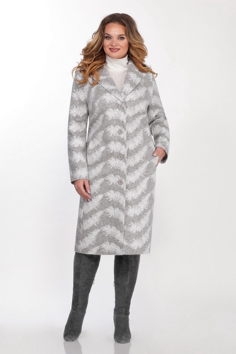 Женское пальто LaKona 1327 серый