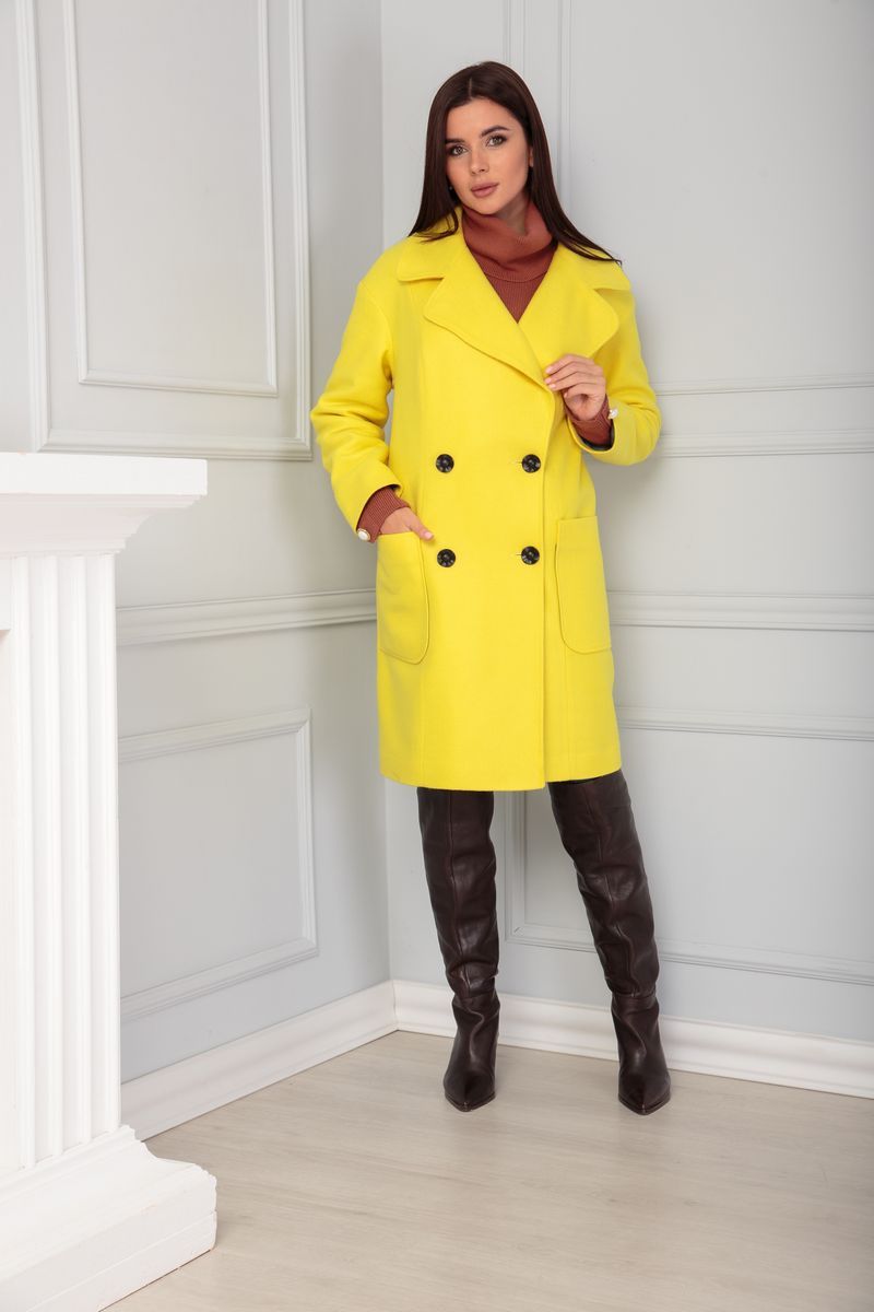 Женское пальто Anastasia 520 лимон