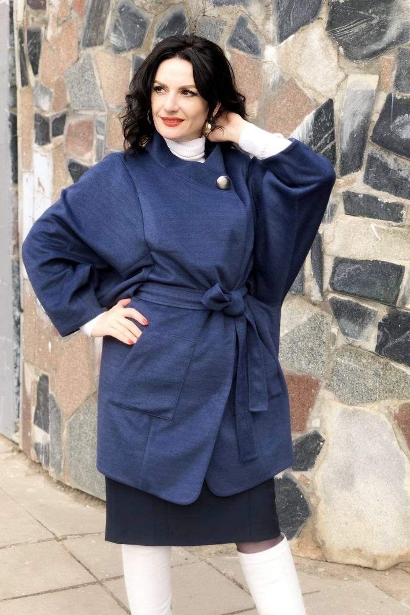 Женское пальто Amelia Lux - Kelen 35-25 т.синий
