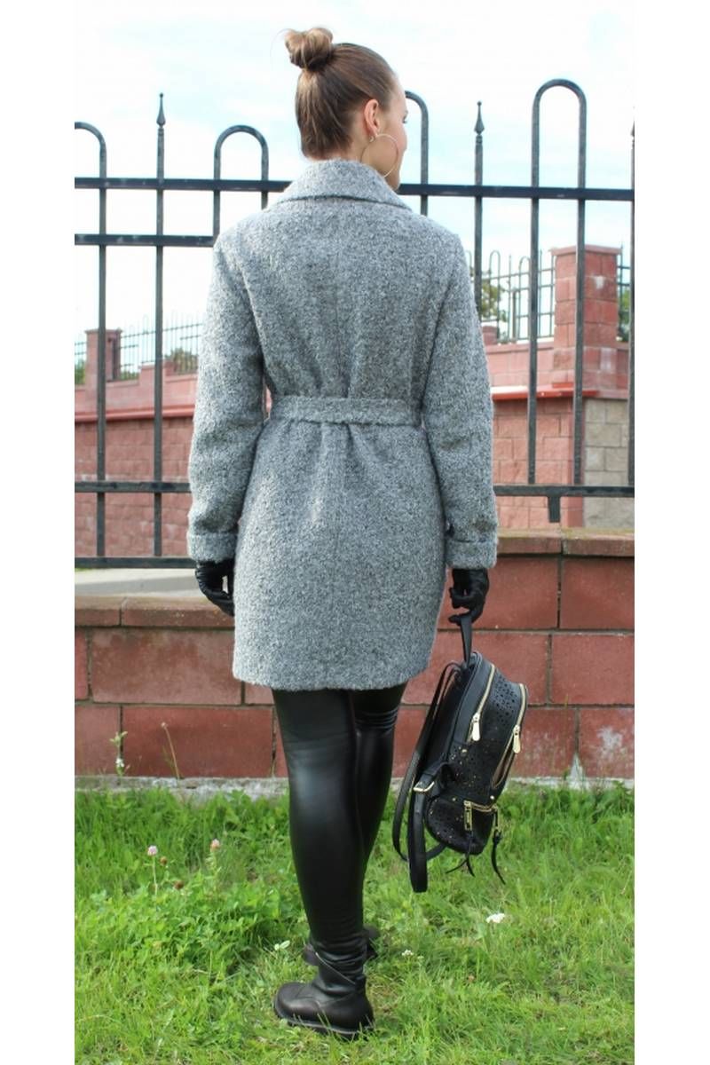 Женское пальто Arisha 8082 пепельно-серый