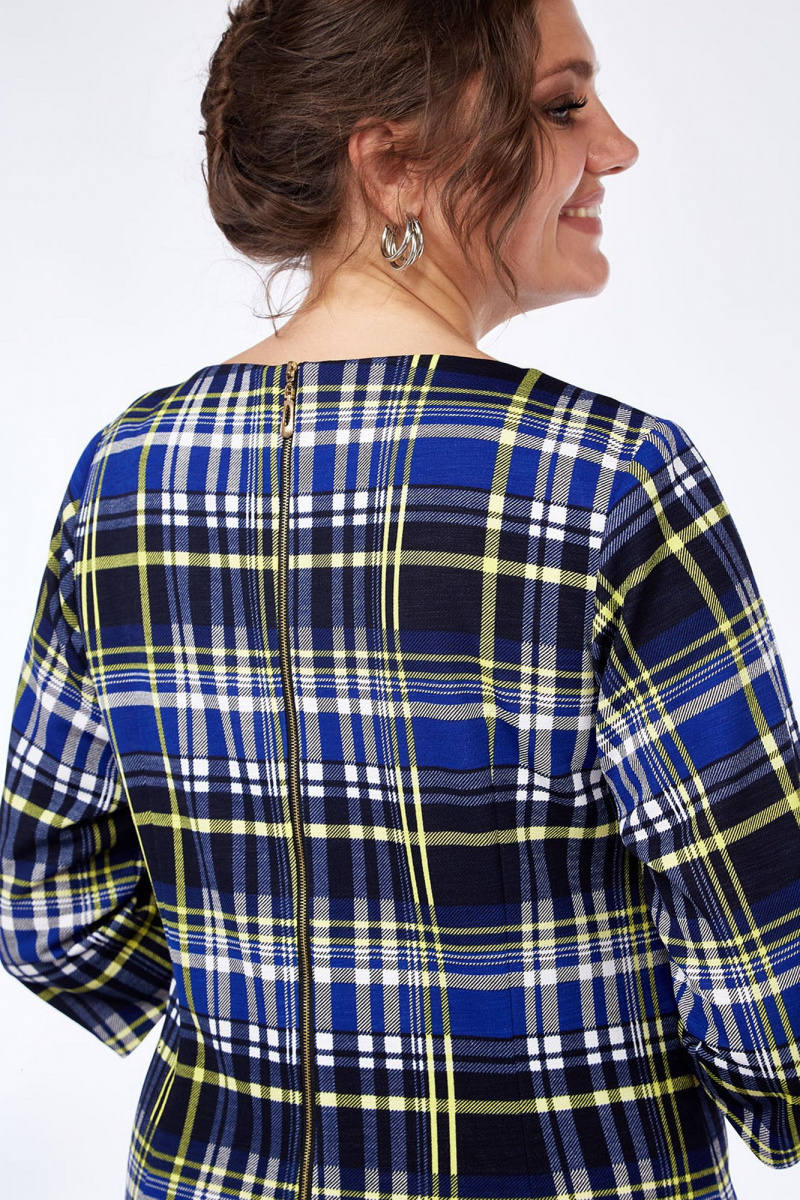 Платья Lady Style Classic 955/7 синий_желтый