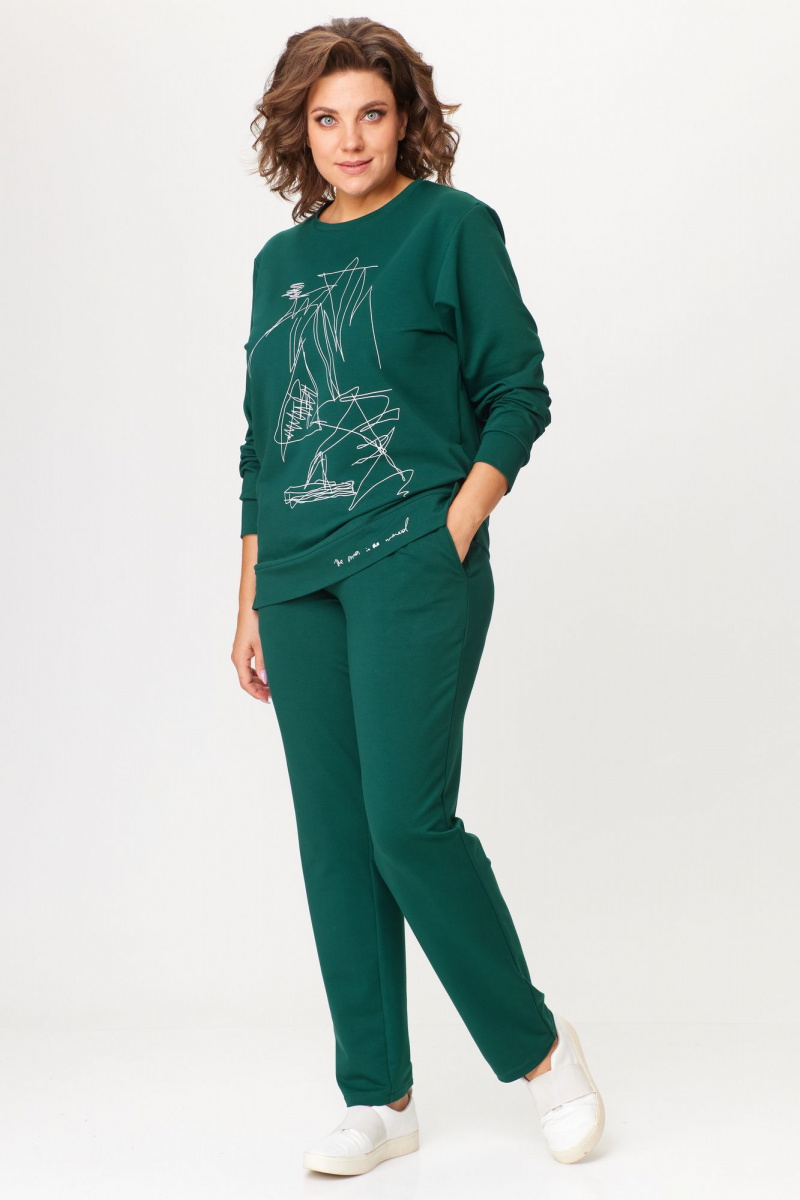 Брючный комплект STEFANY 2085 зеленый