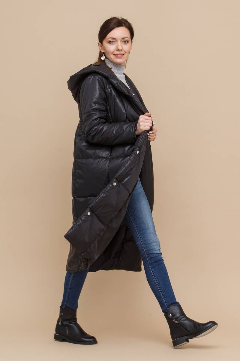 Женское пальто Domna 8325 черный(170)