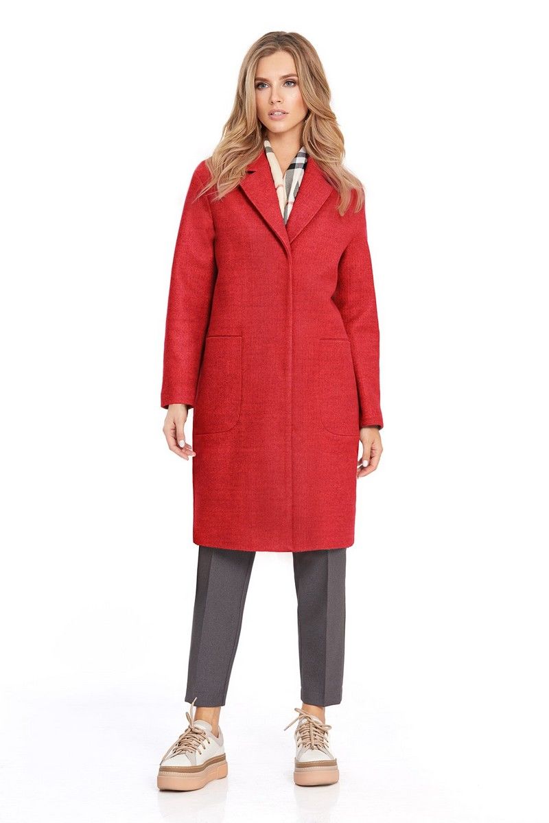 Женское пальто PiRS 814 красный