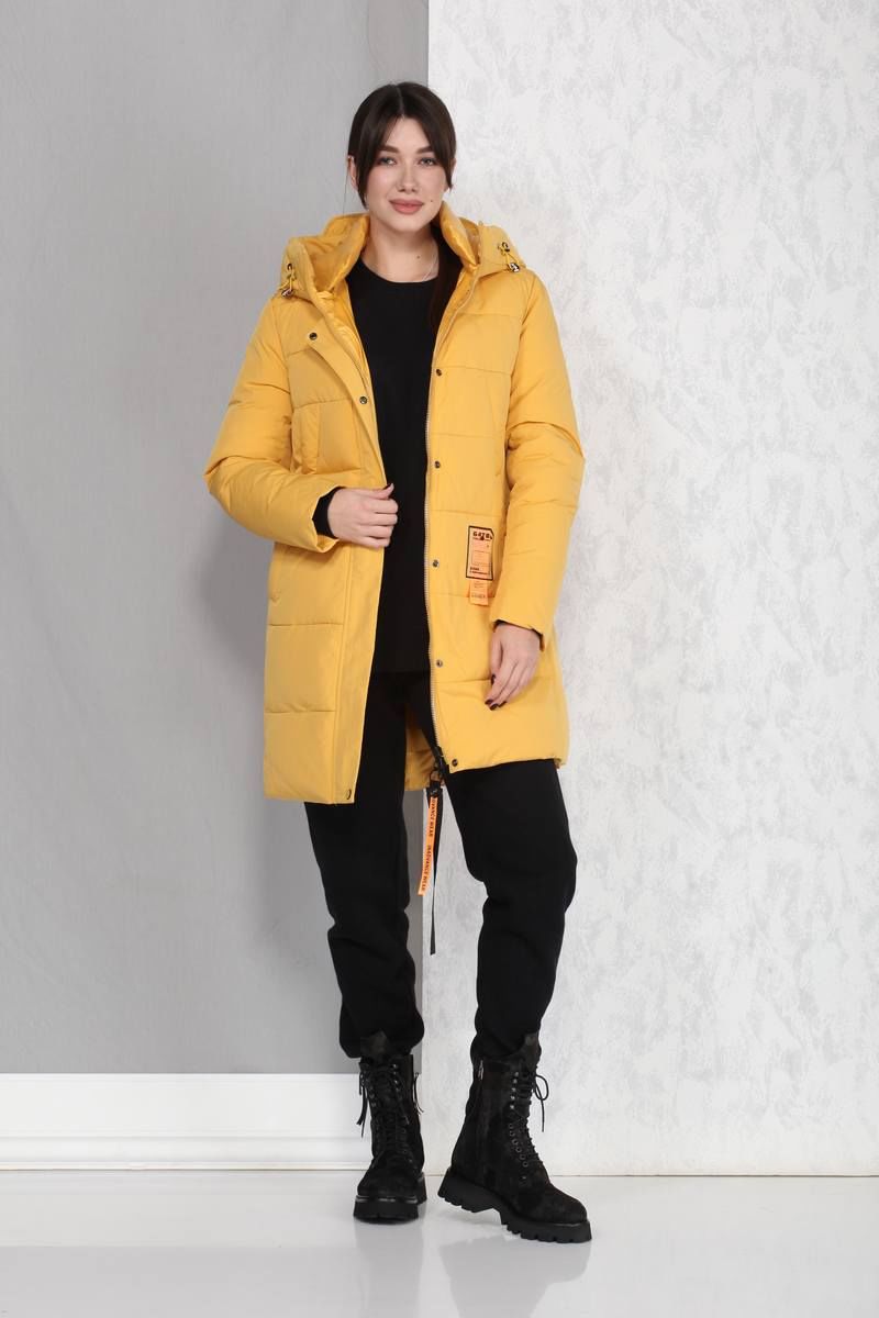 Женское пальто Beautiful&Free 4017 желтый