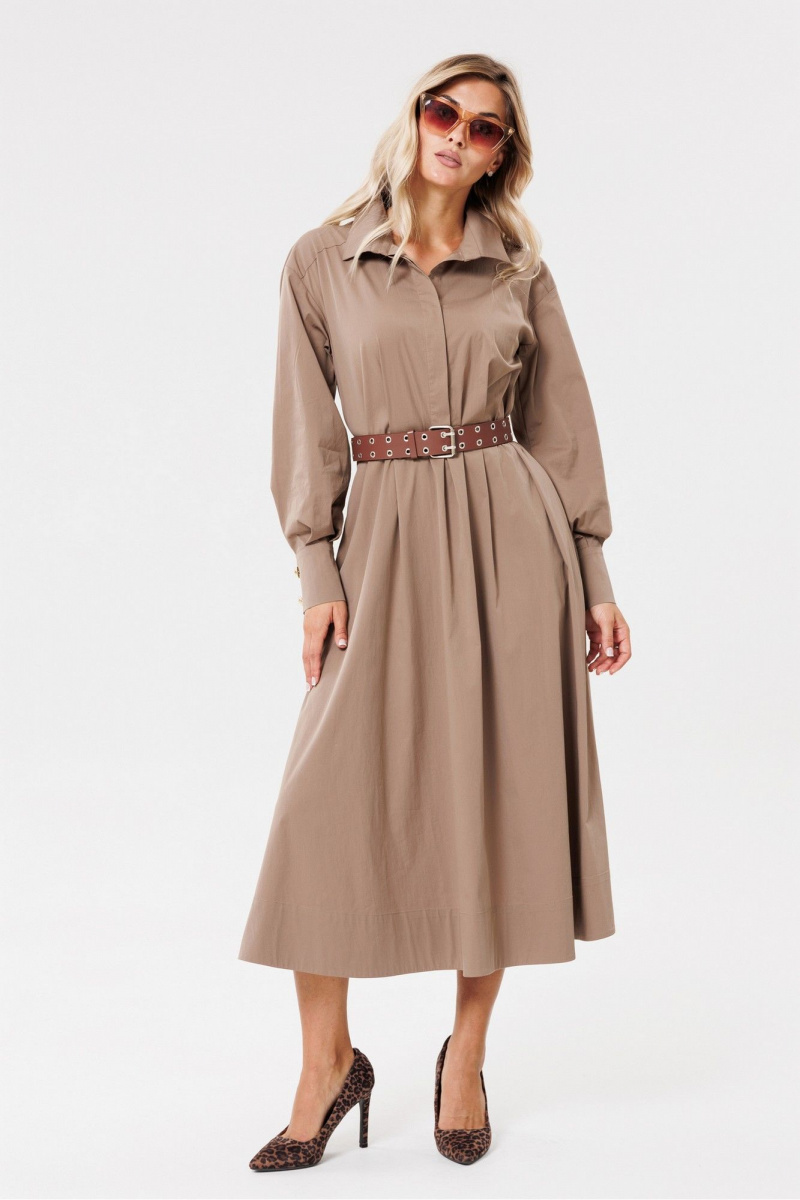 Платья PRATA wear S003 коричневый