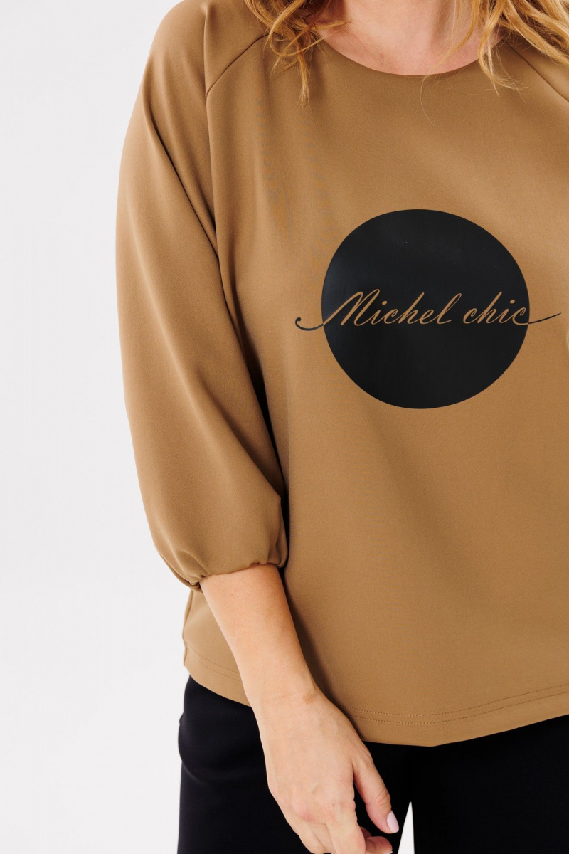 Брючный комплект Michel chic 1400 песок,черный