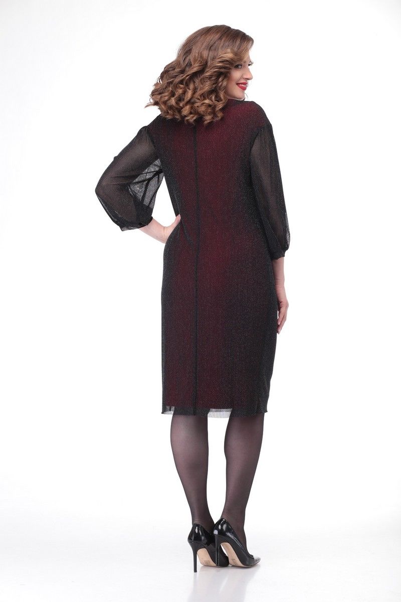 Платье Karina deLux B-366 черно-бордовый