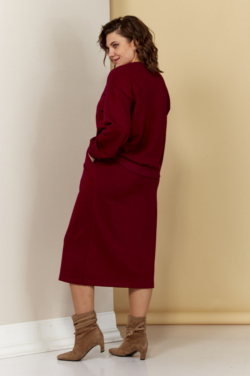 Юбочный комплект AVA fashion М-039.01 бордовый