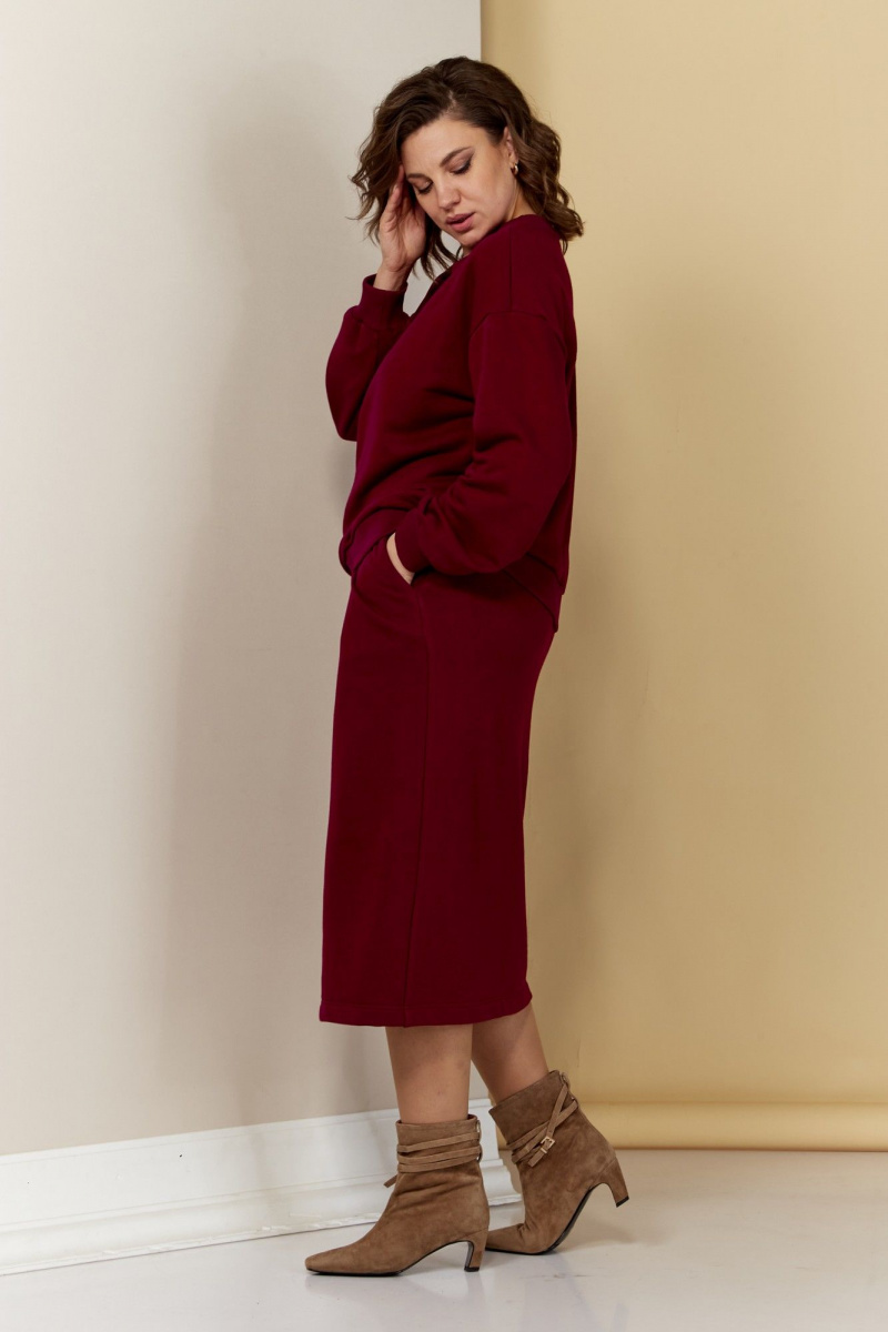 Юбочный комплект AVA fashion М-039.01 бордовый