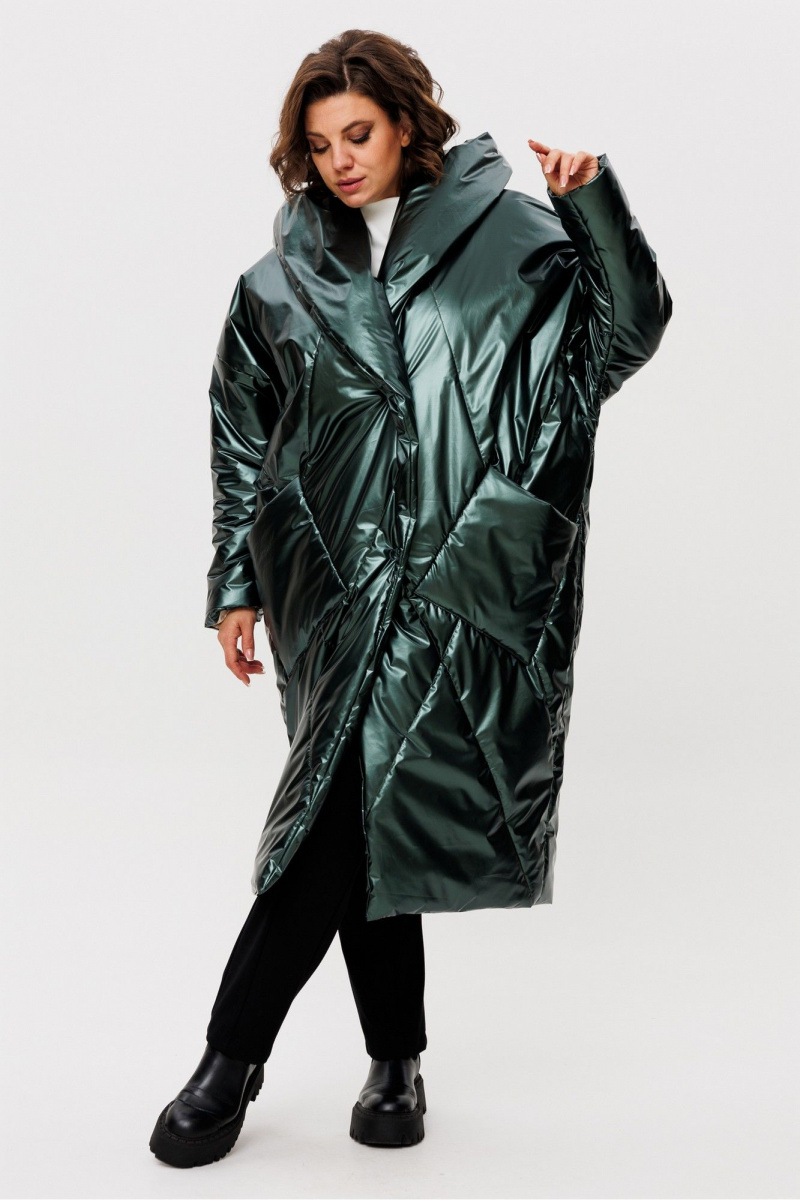 Женское пальто Rumoda 2235 зеленый