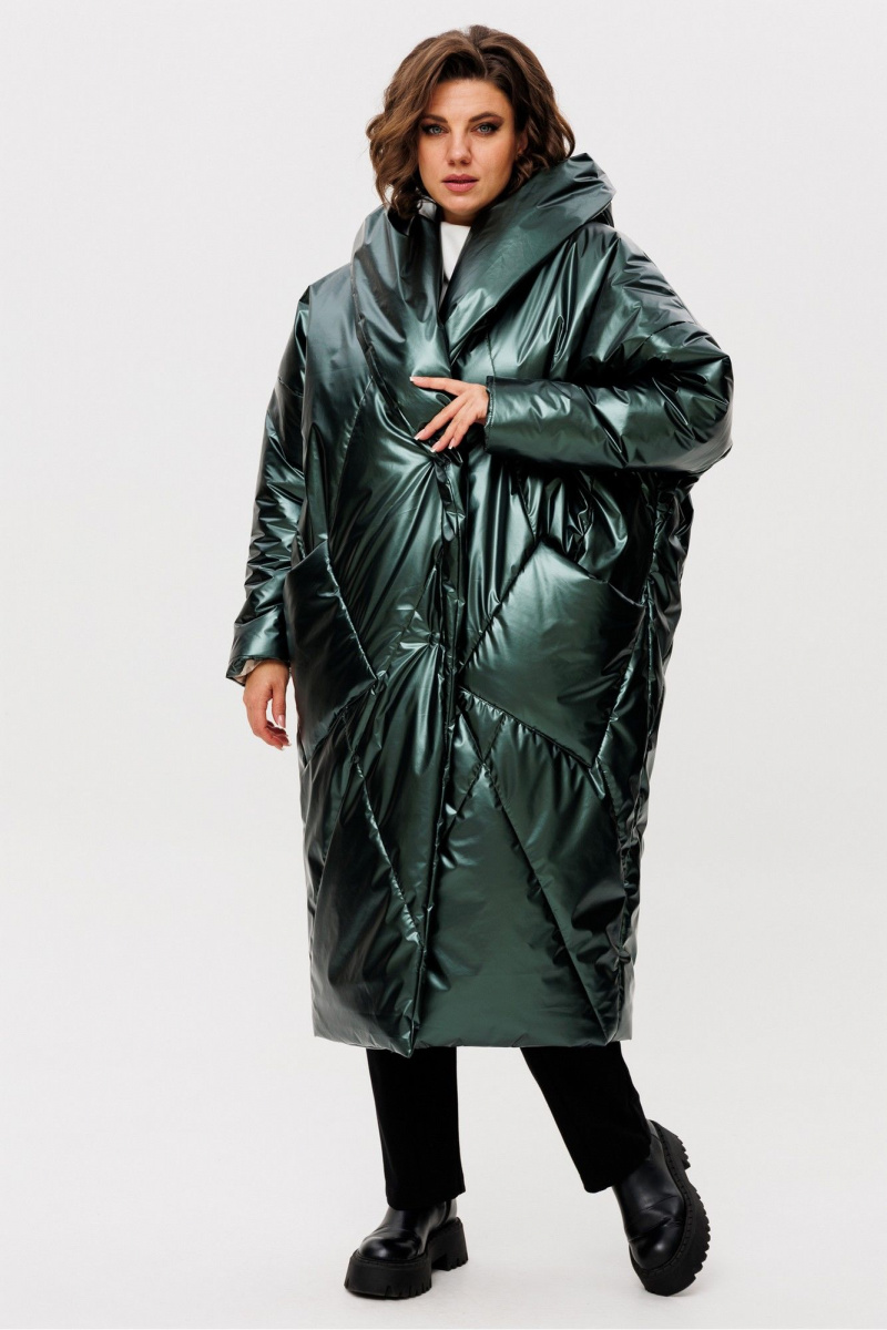 Женское пальто Rumoda 2235 зеленый