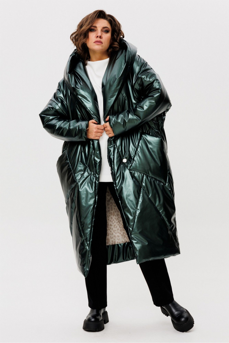 Женское пальто Rumoda 2235 зеленый