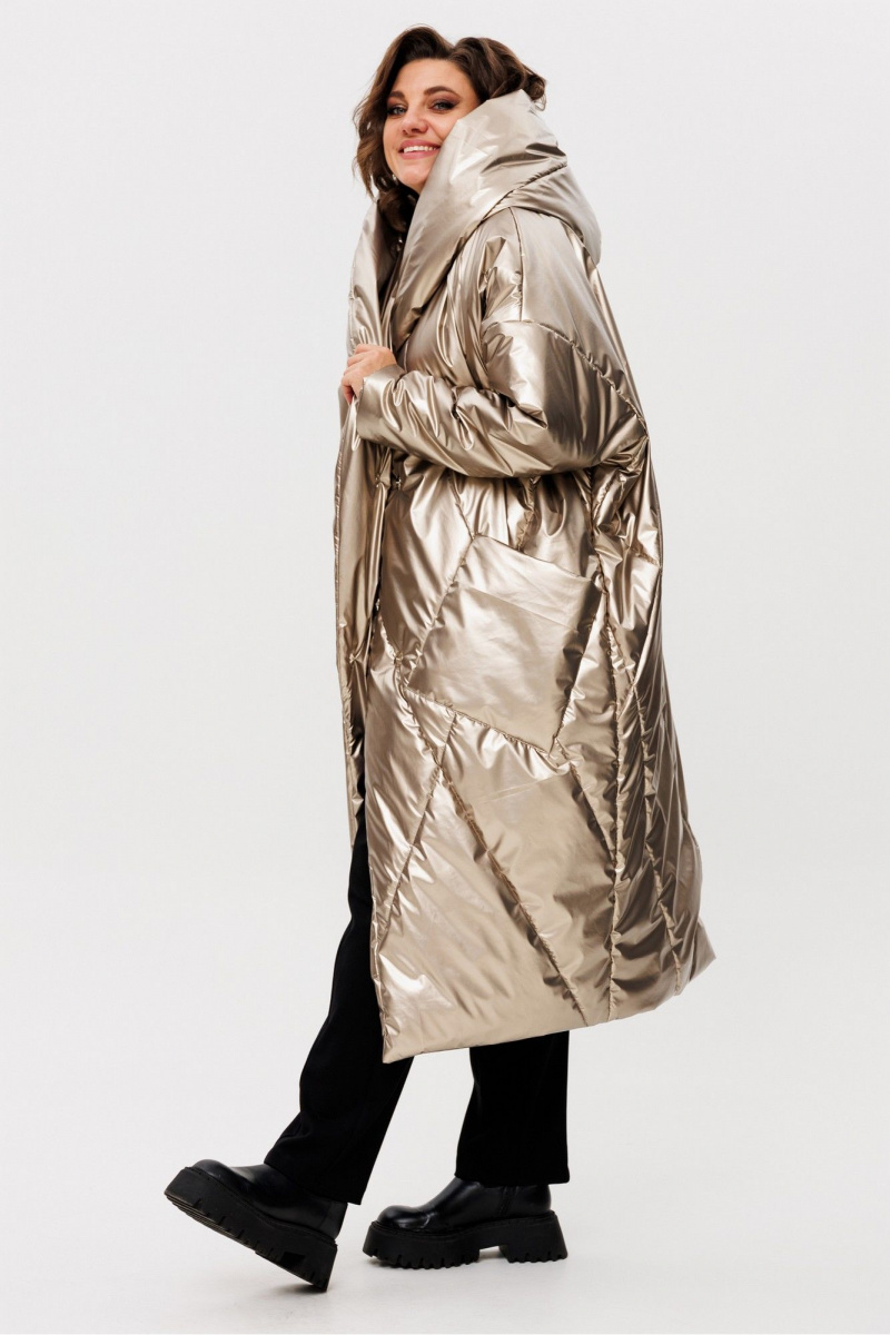 Женское пальто Rumoda 2235 золотой