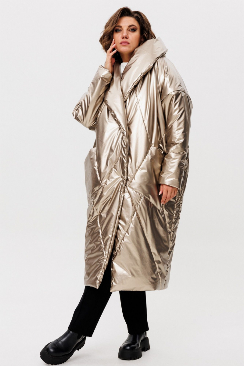 Женское пальто Rumoda 2235 золотой