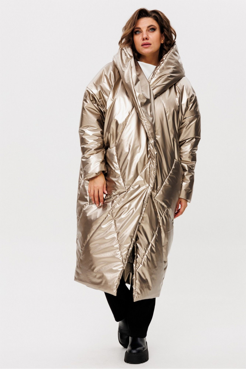 Женское пальто Rumoda 2235 золотой